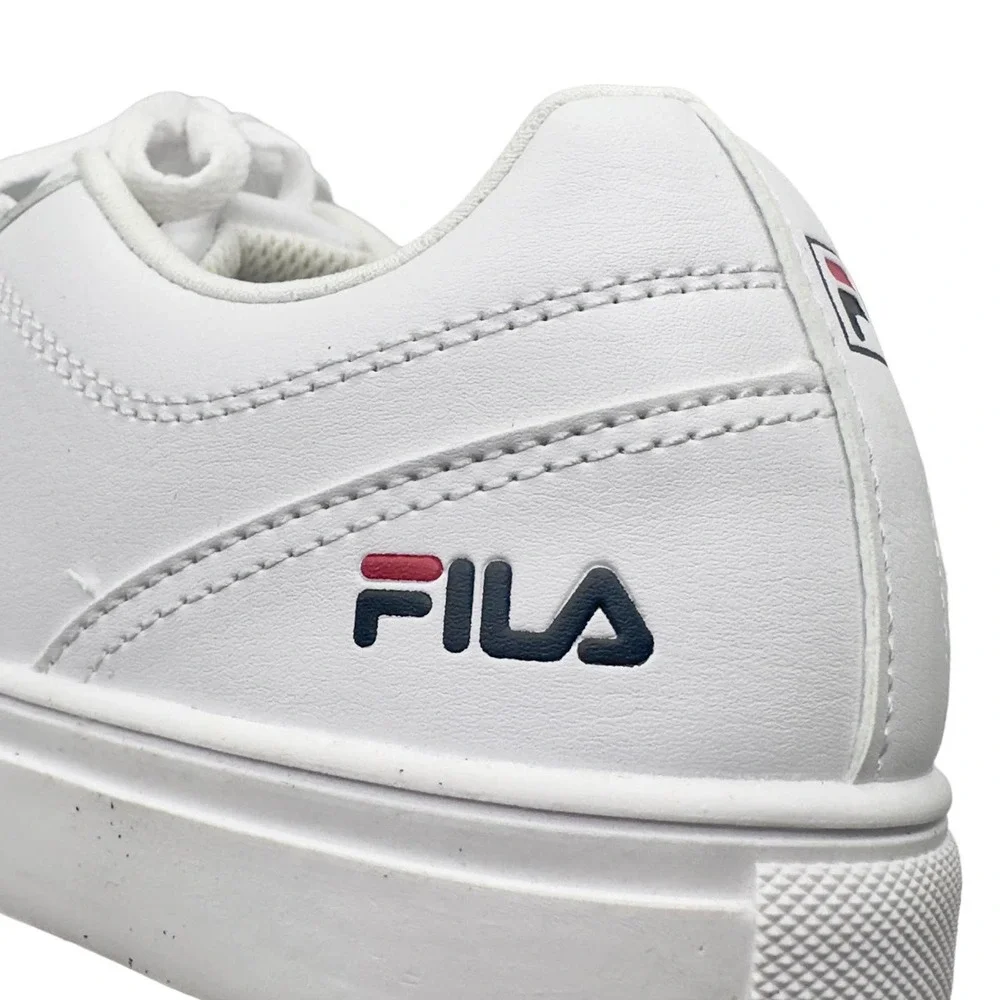 Fila | Women | White Amalfi Faux Leather Casual Sneakers | Size 8